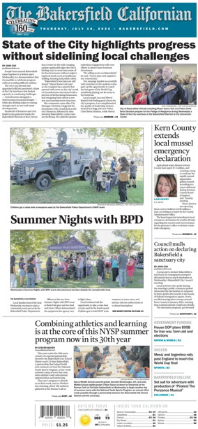 Cover of The Bakersfield Californian