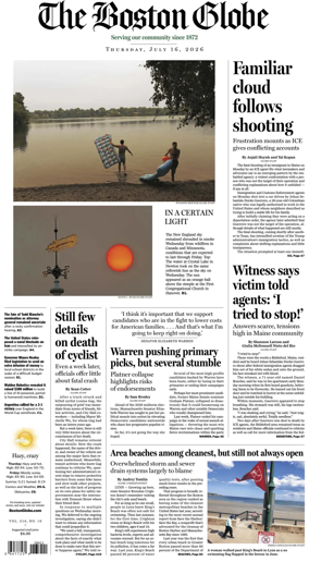 Cover of The Boston Globe