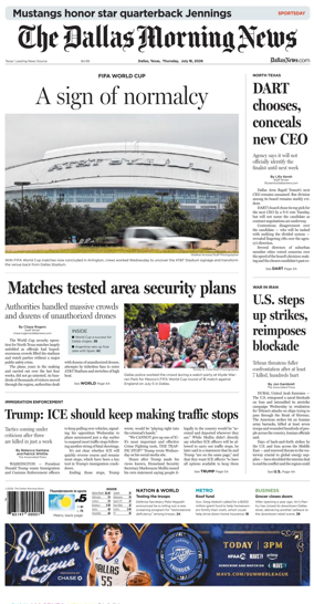 Cover of The Dallas Morning News