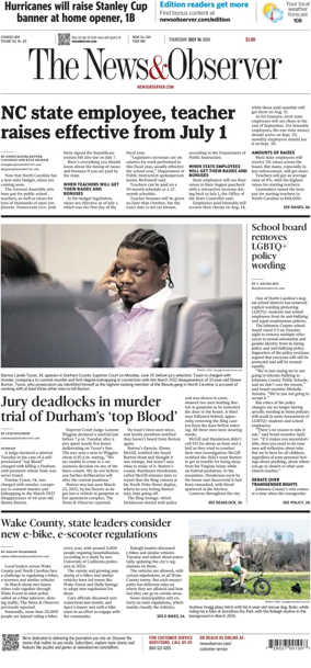 Cover of The News & Observer