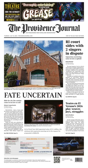 Cover of The Providence Journal