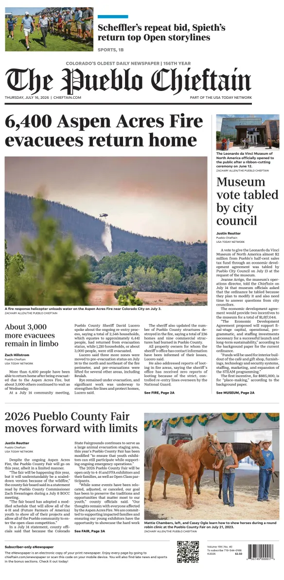 Cover of The Pueblo Chieftain