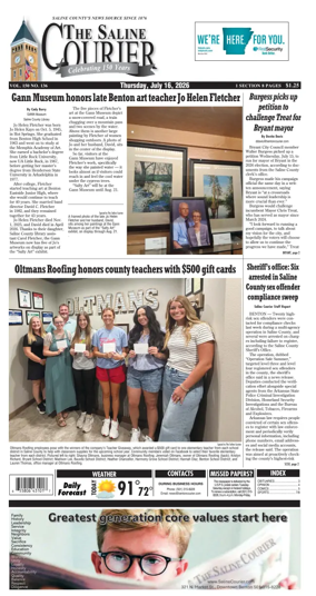 Cover of The Saline Courier