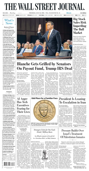 Cover of The Wall Street Journal