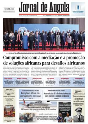 Cover of Jornal de Angola