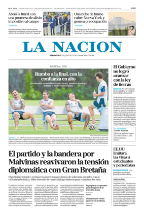 Cover of La Nacion