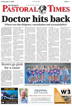 Cover of Deniliquin Pastoral Times