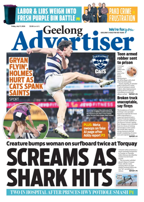 Cover of Geelong Advertiser
