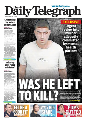 Cover of The Daily Telegraph (Sydney)
