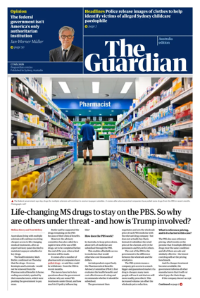 Cover of The Guardian Australia