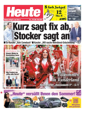 Cover of Heute - Wien Ausgabe