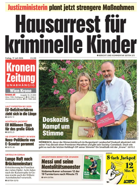 Cover of Kronen Zeitung