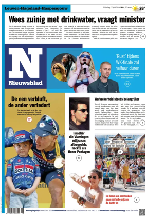 Cover of Het Nieuwsblad
