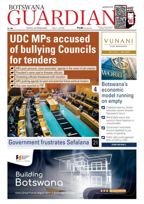 Cover of Botswana Guardian