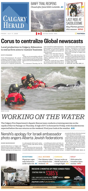 Cover of Calgary Herald