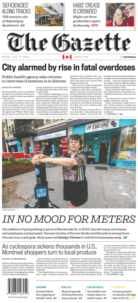 Cover of Montreal Gazette