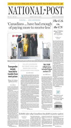 Cover of National Post - (National Edition)