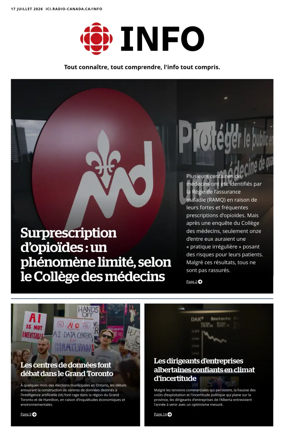 Cover of Radio-Canada Info