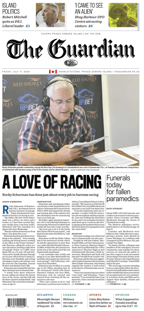 Cover of The Guardian (Charlottetown)