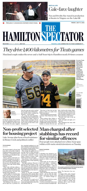Cover of The Hamilton Spectator