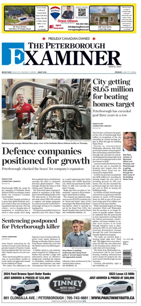 Cover of The Peterborough Examiner