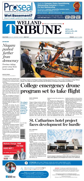 Cover of The Welland Tribune