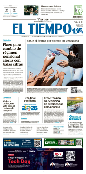 Cover of El Tiempo (Bogota)