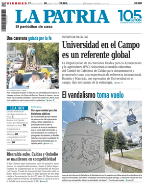 Cover of La Patria (Colombia)