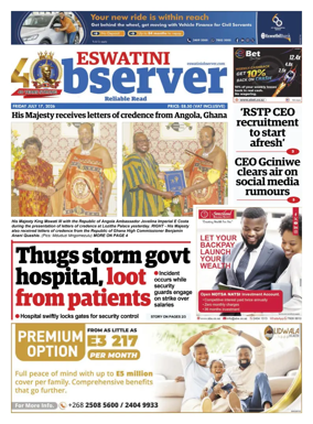 Cover of Eswatini Observer