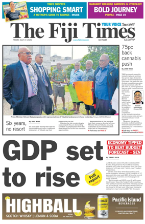 Cover of The Fiji Times