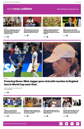 Cover of Euronews Culture and Sport Compiled Edition