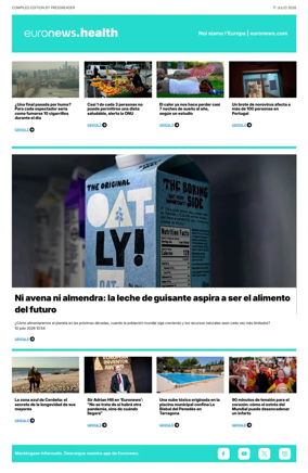 Cover of Euronews Health (Spanish) Compiled Edition