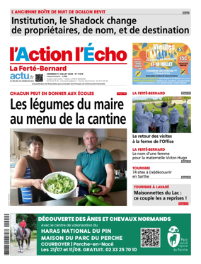 Cover of l'Action l'Echo (La Ferte-Bernard)