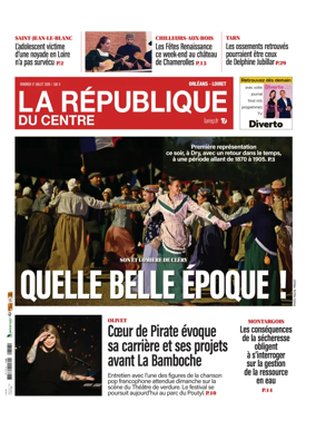 Cover of La Republique du Centre (Orleans - Loiret))