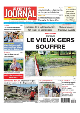 Cover of Le Petit Journal - L'hebdo local du Gers
