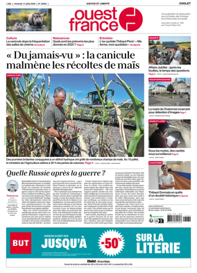 Cover of Ouest France (Cholet)