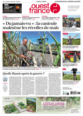Cover of Ouest France (La Roche-sur-Yon - Fontenay-le-Comte)