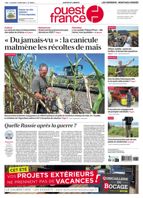 Cover of Ouest France (Les Herbiers / Montaigu)
