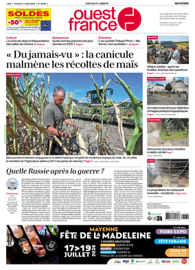 Cover of Ouest France (Mayenne)
