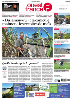 Cover of Ouest France (Nantes)