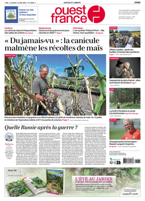 Cover of Ouest France (Orne)