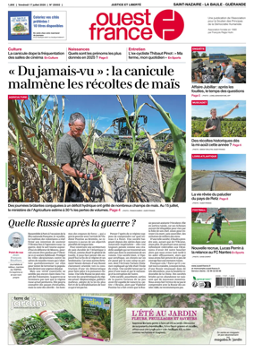 Cover of Ouest France (Saint-Nazaire La Baule Guerande)