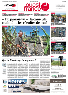 Cover of Ouest France (Vannes)
