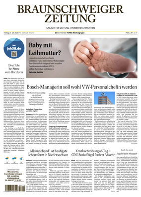 Cover of Braunschweiger Zeitung (Peine)