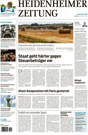Cover of Heidenheimer Zeitung