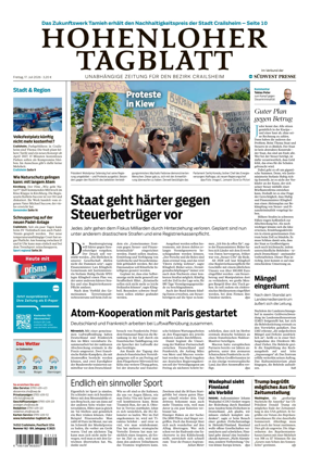 Cover of Hohenloher Tagblatt