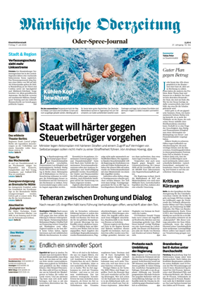 Cover of Markische Oderzeitung Eisenhuttenstadt