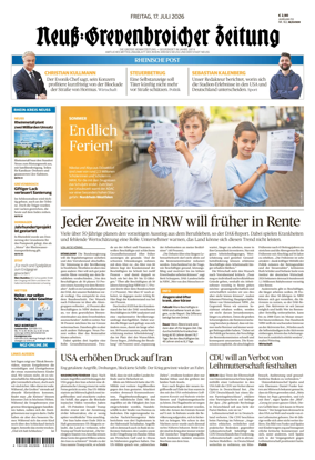 Cover of Neuss-Grevenbroicher Zeitung Neuss