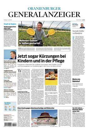 Cover of Oranienburger Generalanzeiger
