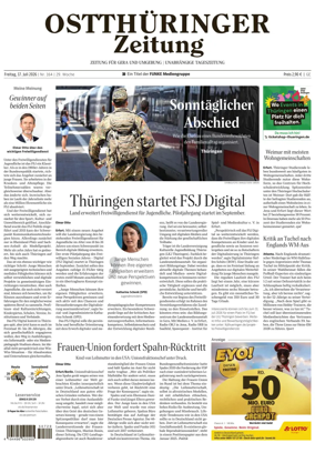 Cover of Ostthuringer Zeitung (Gera)